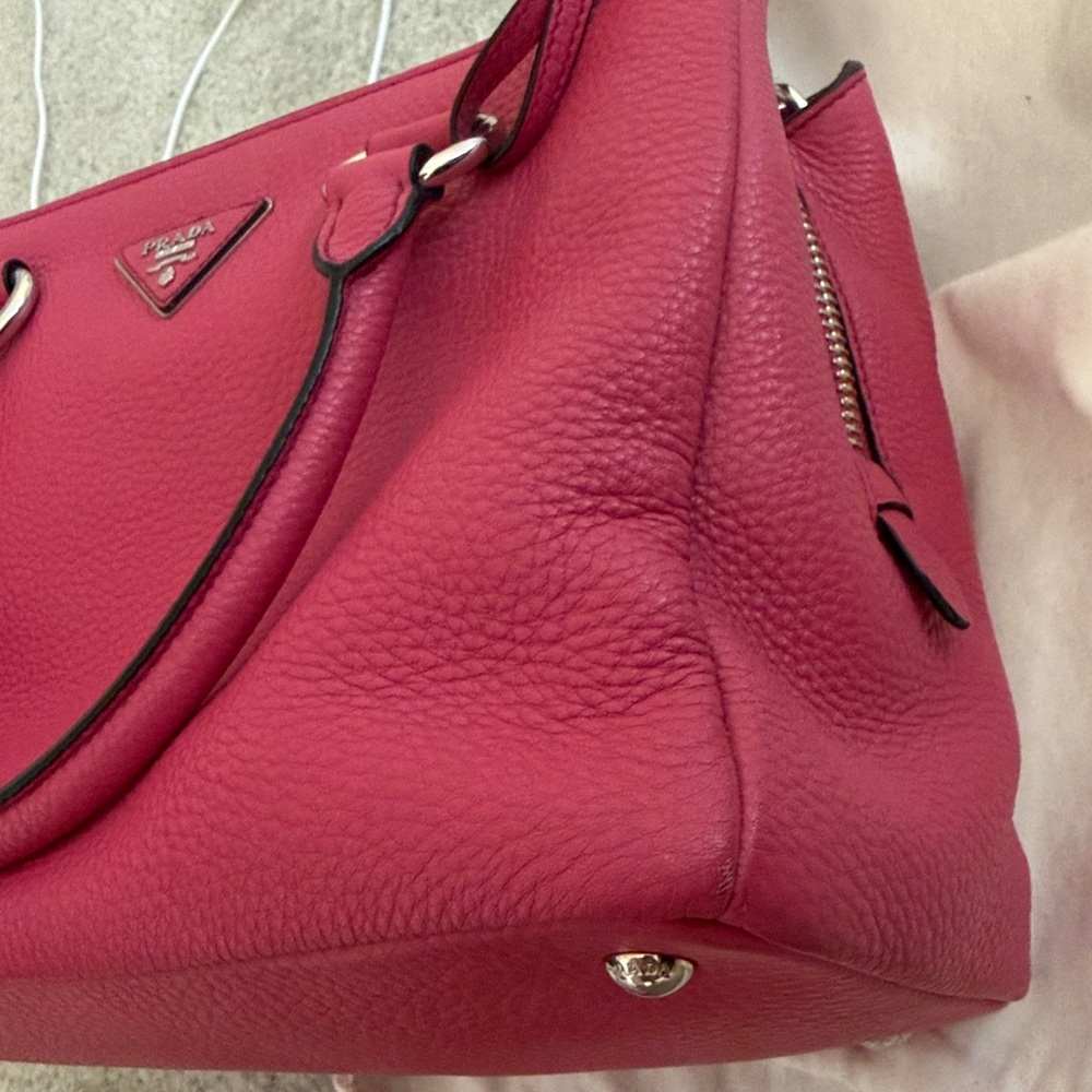 Prada Fuchsia Leather Satchel - Picture 11 of 16